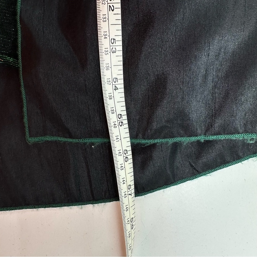 The Wizard Of Oz Long Black & Green Velvet Dress Halloween Costume Size Small - Picture 7 of 9
